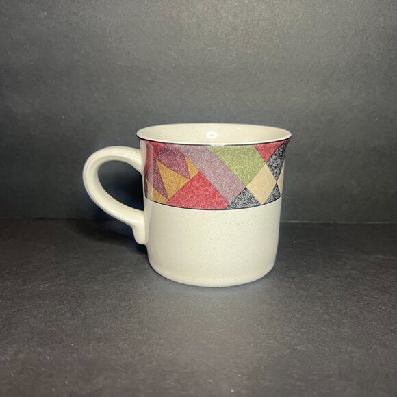 Vintage Studio Nova Palm Desert Y2216 Geometric Small Ceramic Coffee Mug Cup 3" - Picture 3 of 6